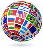 flags globe image